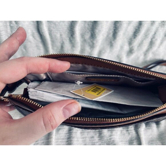 NWT Michael Kors Empire  Signature Logo Convertible Crossbody Bag & Card Case - Picture 14 of 14